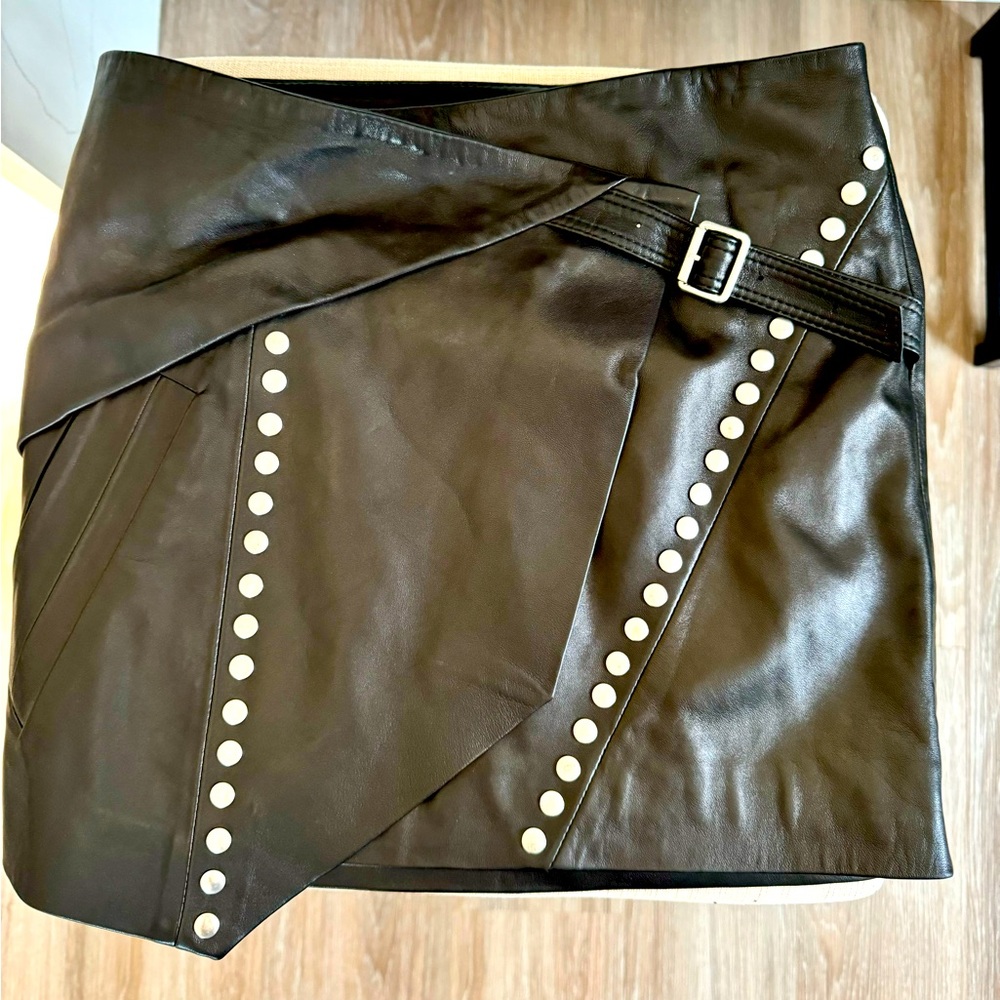 IRO- BRAND NEW w/ TAGS- Leather Mini Skirt